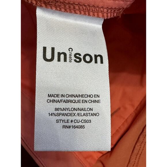 Create Unison Bermuda Shorts Convenient Zip Drawstring Closure Pink Men's M NWOT - Picture 9 of 9